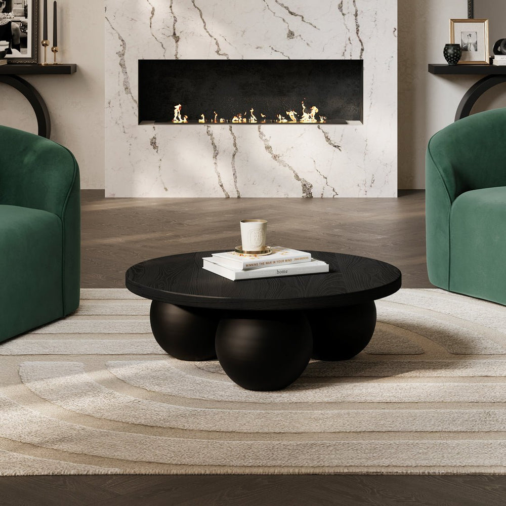 Kenji Matte Black Coffee Table - Canwell Interiors Limited - Canwell