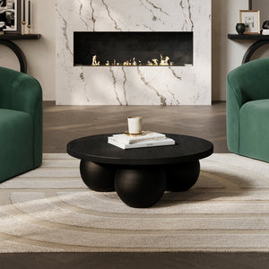 Kenji Matte Black Coffee Table - Canwell Interiors Limited - Canwell