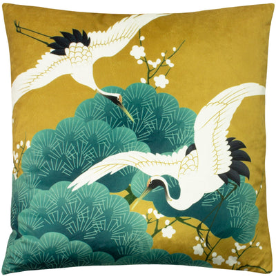 Kensho 50x50 Feather Filled Cushion Gold - Canwell Interiors Limited - Riva