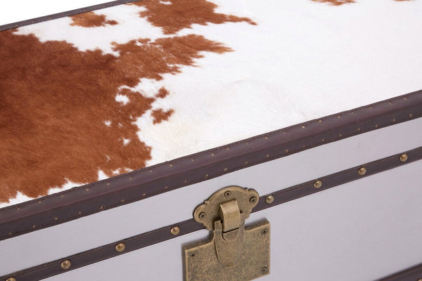 Kensington Townhouse Brown And White Cowhide Cabinet - Canwell Interiors Limited - Xshowhome