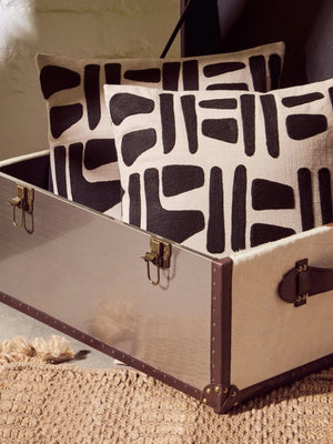 Kensington Townhouse Brown And White Genuine Cowhide Storage Trunk - XShowhome Limited - Xshowhome