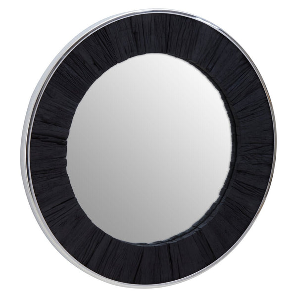 Kerala Black Round Wall Mirror - Canwell Interiors Limited - Xshowhome