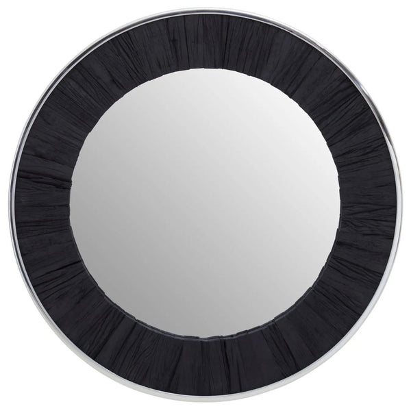 Kerala Black Round Wall Mirror - XShowhome Limited - Xshowhome