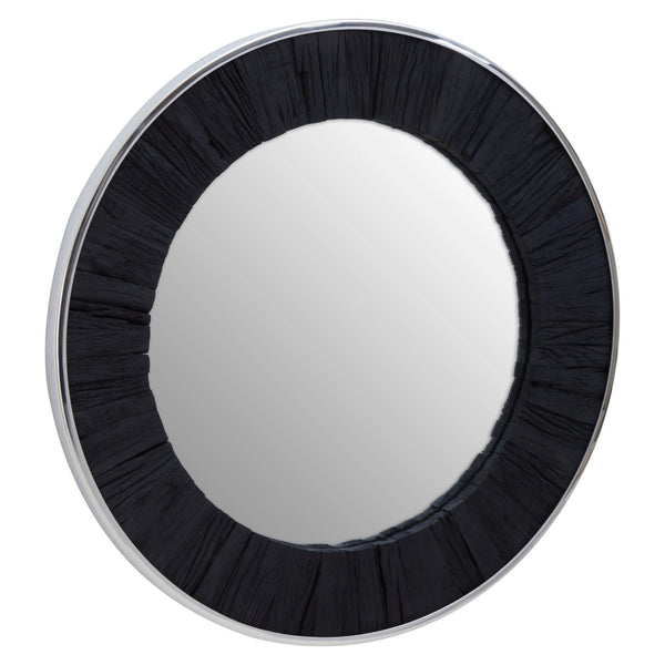 Kerala Black Round Wall Mirror - XShowhome Limited - Xshowhome