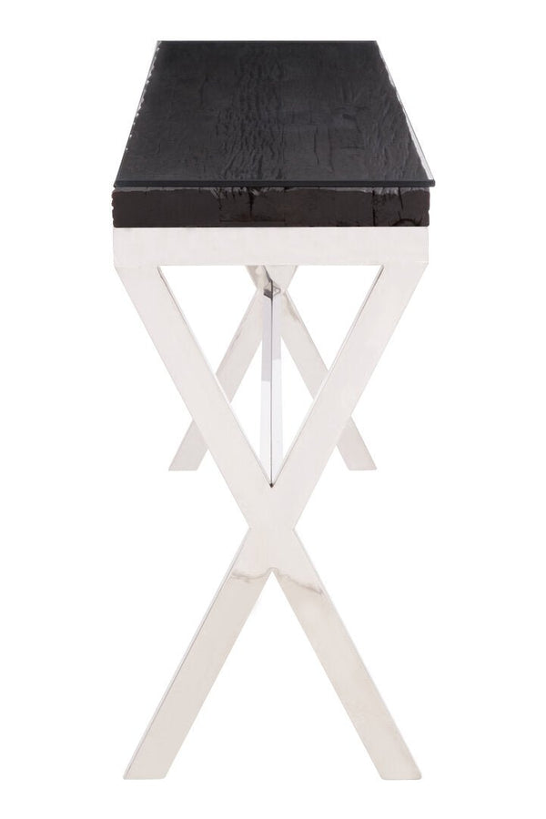 Kerala Console Table With Crossed Legs - Canwell Interiors Limited - Xshowhome