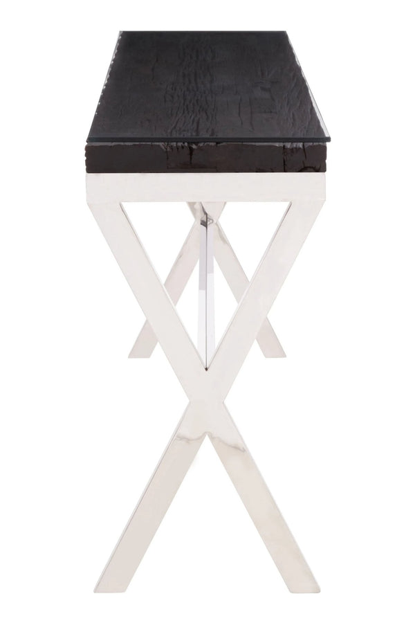 Kerala Console Table With Crossed Legs - XShowhome Limited - Xshowhome