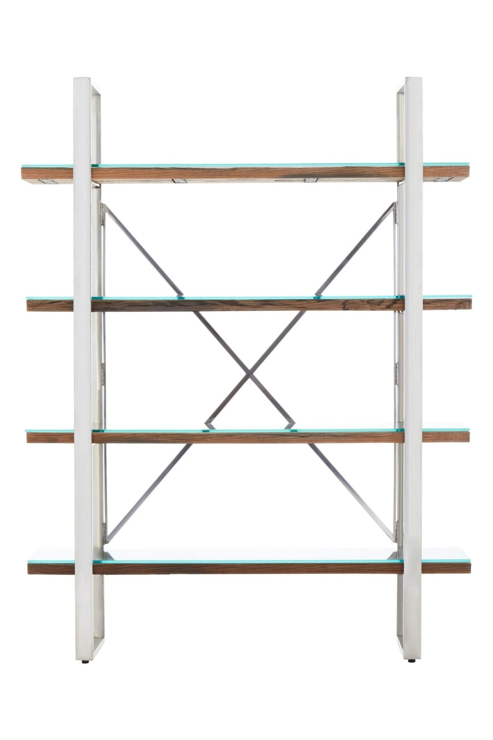 Kerala Natural Wood Four Tier Shelf Unit - XShowhome Limited - Xshowhome