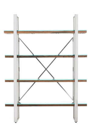 Kerala Natural Wood Four Tier Shelf Unit - XShowhome Limited - Xshowhome