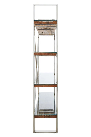 Kerala Natural Wood Four Tier Shelf Unit - XShowhome Limited - Xshowhome