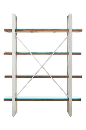 Kerala Natural Wood Four Tier Shelf Unit - XShowhome Limited - Xshowhome