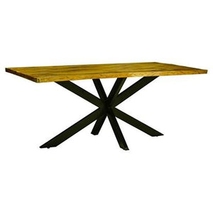 Kerela Artificial Edge Spider Leg Dining Table - Canwell Interiors Limited - Jaipur