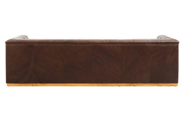 King Three Seater Modern Chesterfield Dark Brown Leather Sofa - Canwell Interiors Limited - Xshowhome