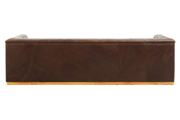 King Three Seater Modern Chesterfield Dark Brown Leather Sofa - XShowhome Limited - Xshowhome