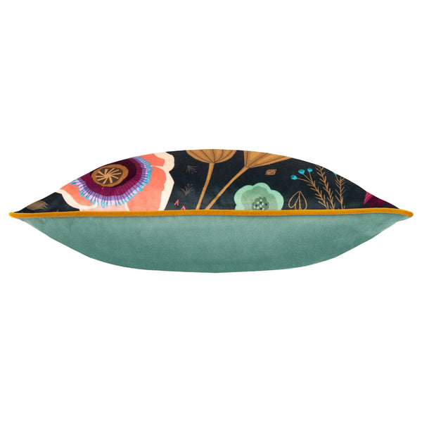 Km Bright Blooms 50x50 Piped Feather Filled Cushion - Canwell Interiors Limited - Riva