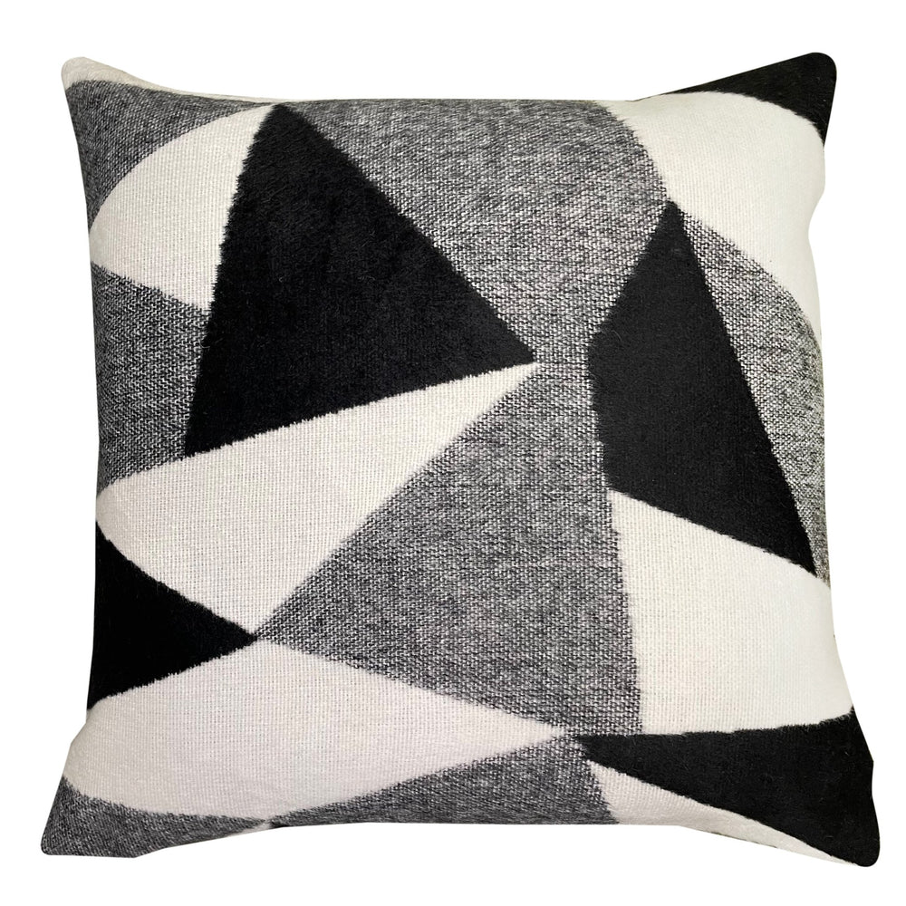 Knitted Mono Chrome Triangle Patt Cushion - XShowhome Limited - Malini