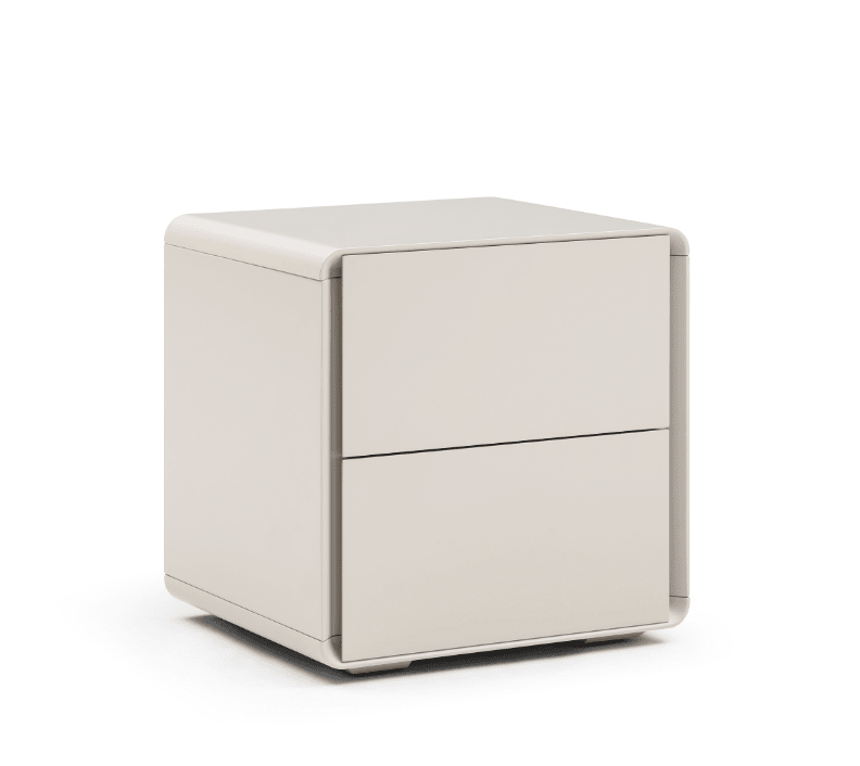 Kota Bedside Table - Matte Beige - XShowhome Limited - Tommy Franks