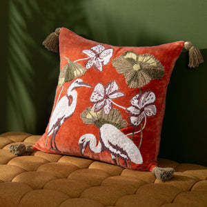 Kushiro 50x50 Feather Filled Cushion Coral - Canwell Interiors Limited - Riva