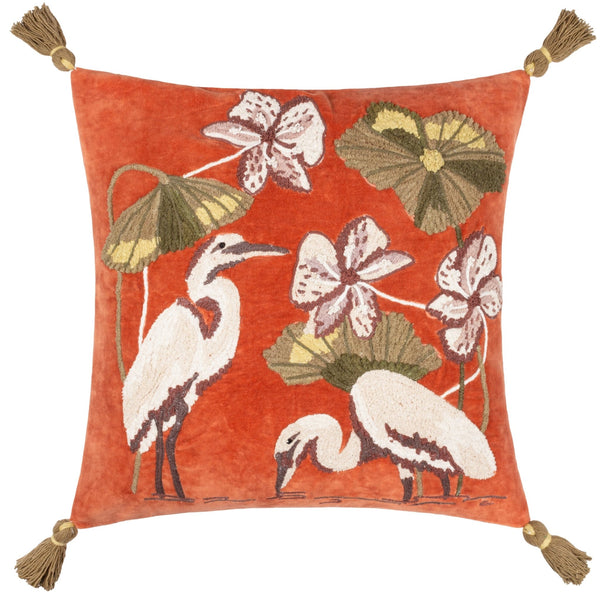 Kushiro 50x50 Feather Filled Cushion Coral - Canwell Interiors Limited - Riva