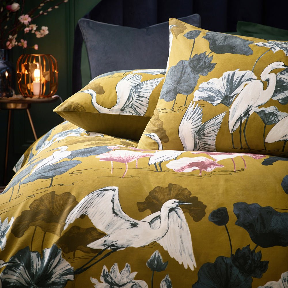 Kushiro Double Duvet Set Olive - Canwell Interiors Limited - Riva