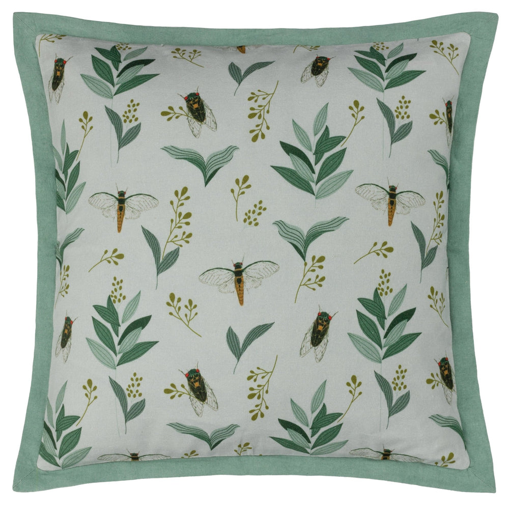 Lace Wing 50x50 Feather Filled Cushion Sage - Canwell Interiors Limited - Riva