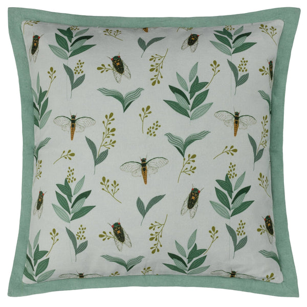 Lace Wing 50x50 Feather Filled Cushion Sage - Canwell Interiors Limited - Riva