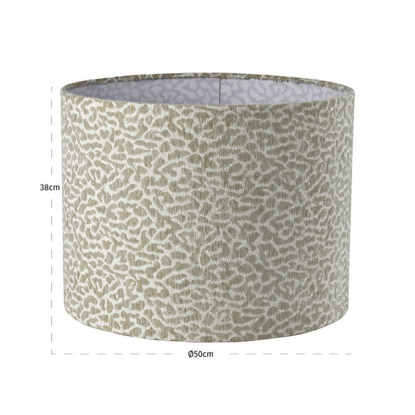 Lampshade Zena beige leopard 50Ø - Canwell Interiors Limited - Richmond