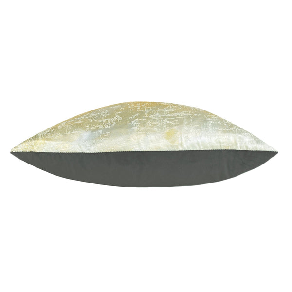 Landscape 43x43 Feather Filled Cushion Dark Grey/ochre - Canwell Interiors Limited - Riva