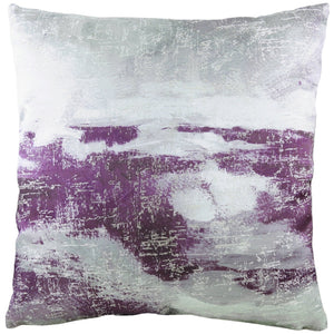 Landscape 43x43 Feather Filled Cushion Dark Steel/purple - Canwell Interiors Limited - Riva