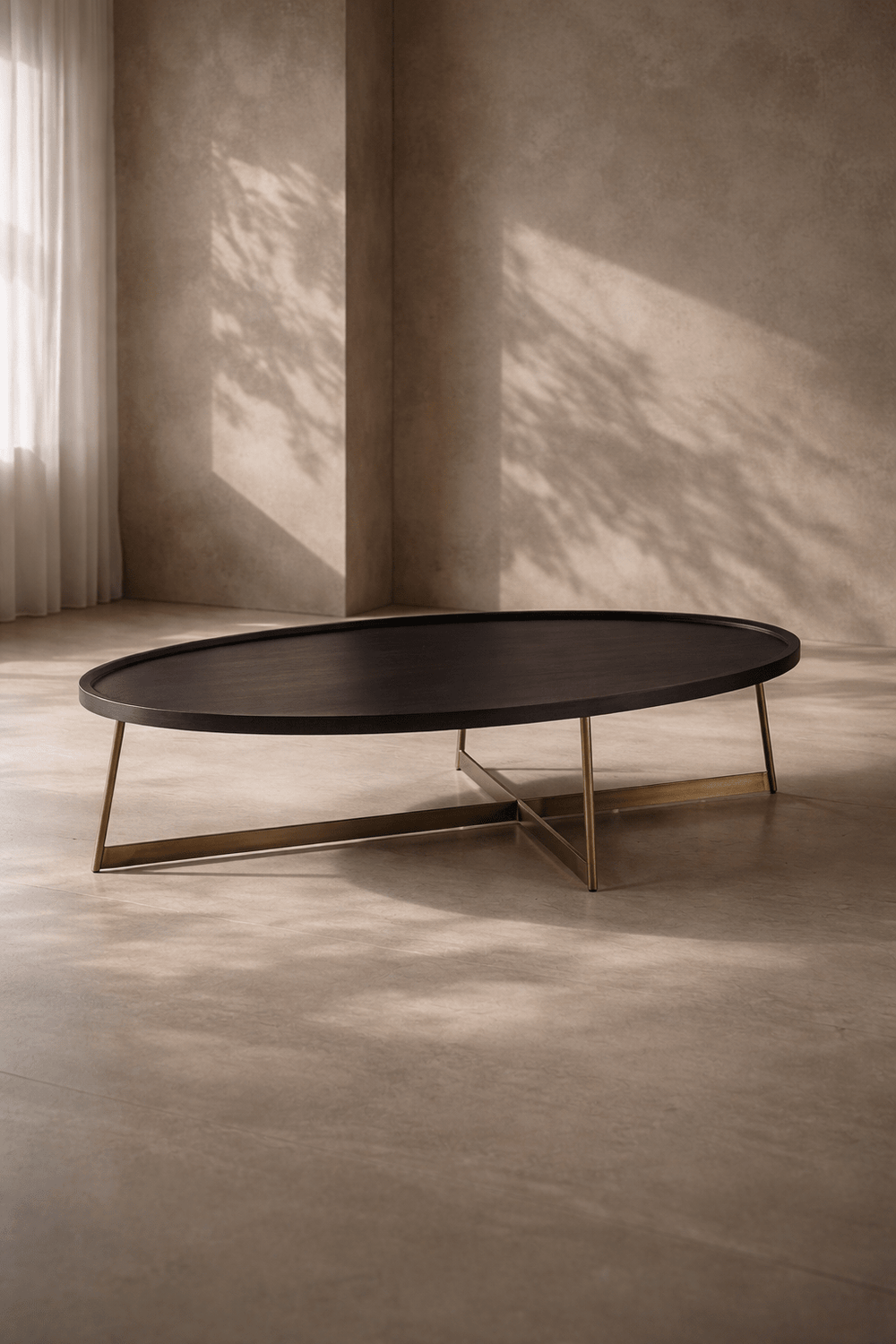 Lane Coffee Table - Smoke Oak/Gold - XShowhome Limited - Tommy Franks