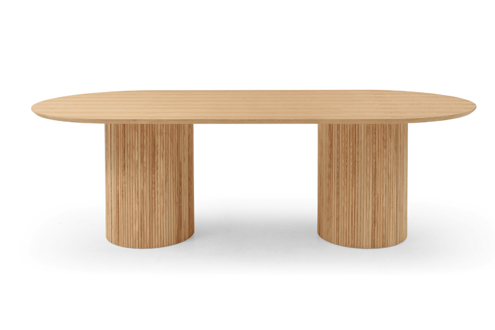 Lantine 240 Dining Table - Pill Shaped - Ash Oak - XShowhome Limited - Tommy Franks