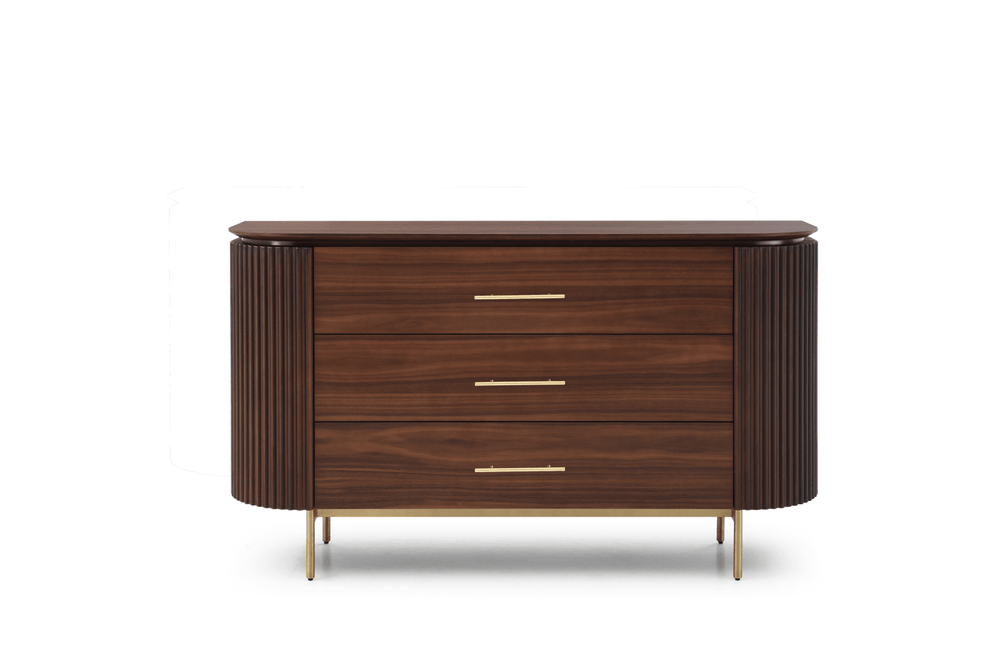 Lantine 3 Drawer Dresser - Dark Walnut - XShowhome Limited - Tommy Franks