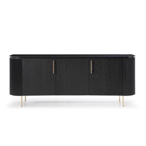 Lantine Buffet - Black Oak & Brass - XShowhome Limited - Tommy Franks