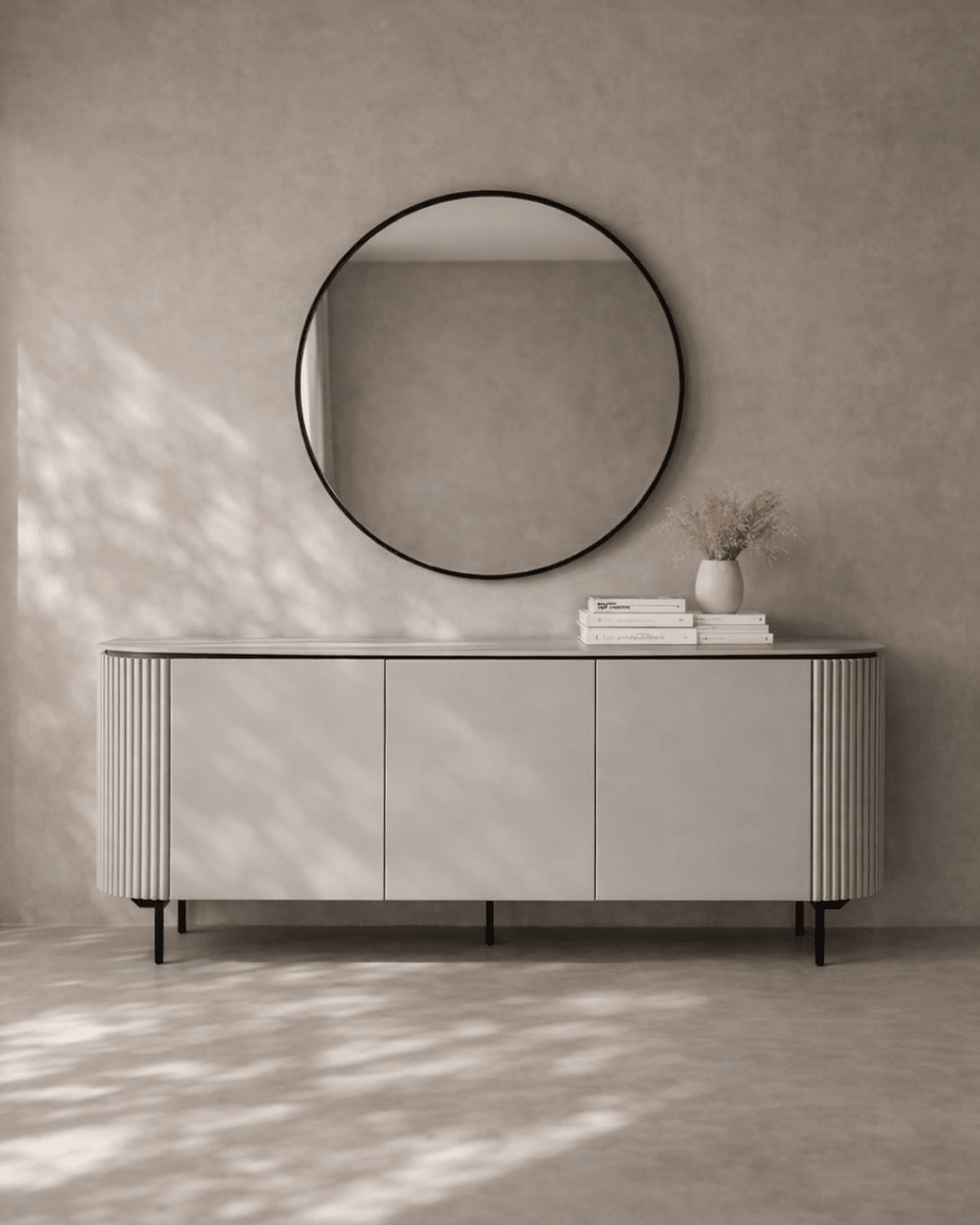 Lantine Buffet - Matte Light Grey - XShowhome Limited - Tommy Franks