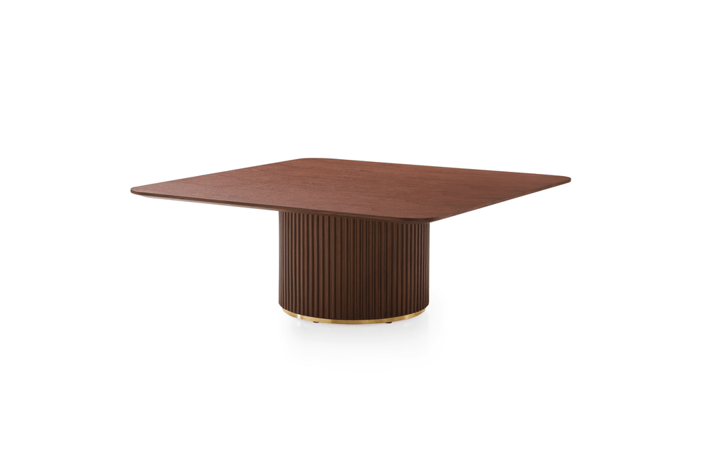 Lantine Coffee Table - Walnut & Brass - XShowhome Limited - Tommy Franks