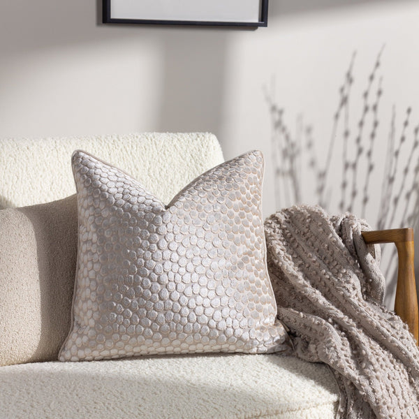 Lanzo 45x45 Feather Filled Cushion Moonbeam - XShowhome Limited - Riva