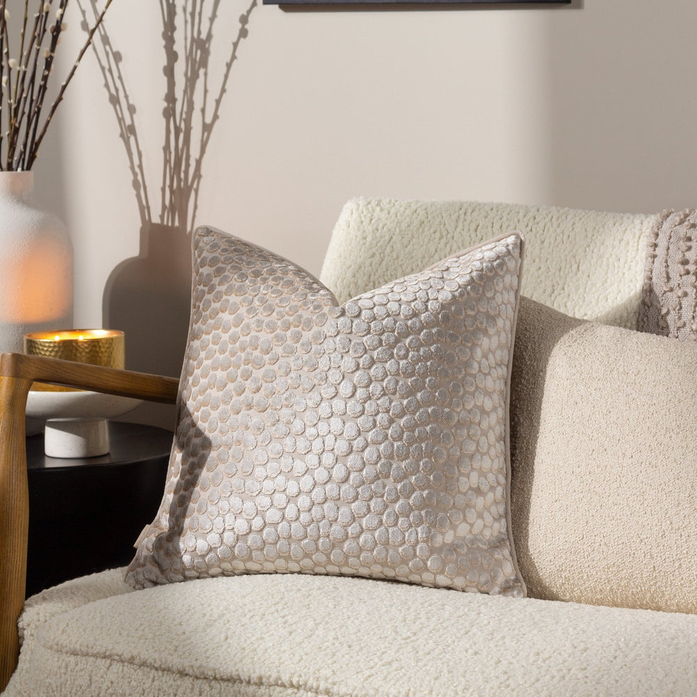 Lanzo 45x45 Feather Filled Cushion Moonbeam - XShowhome Limited - Riva