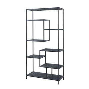 Large Black Multi Shelf Unit - Canwell Interiors Limited - Hills