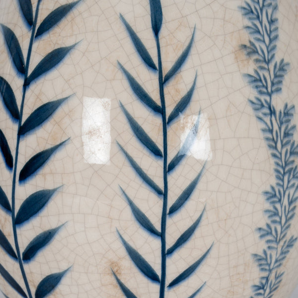 Large Blue Flora Olpe Jug Vase - Canwell Interiors Limited - Hills