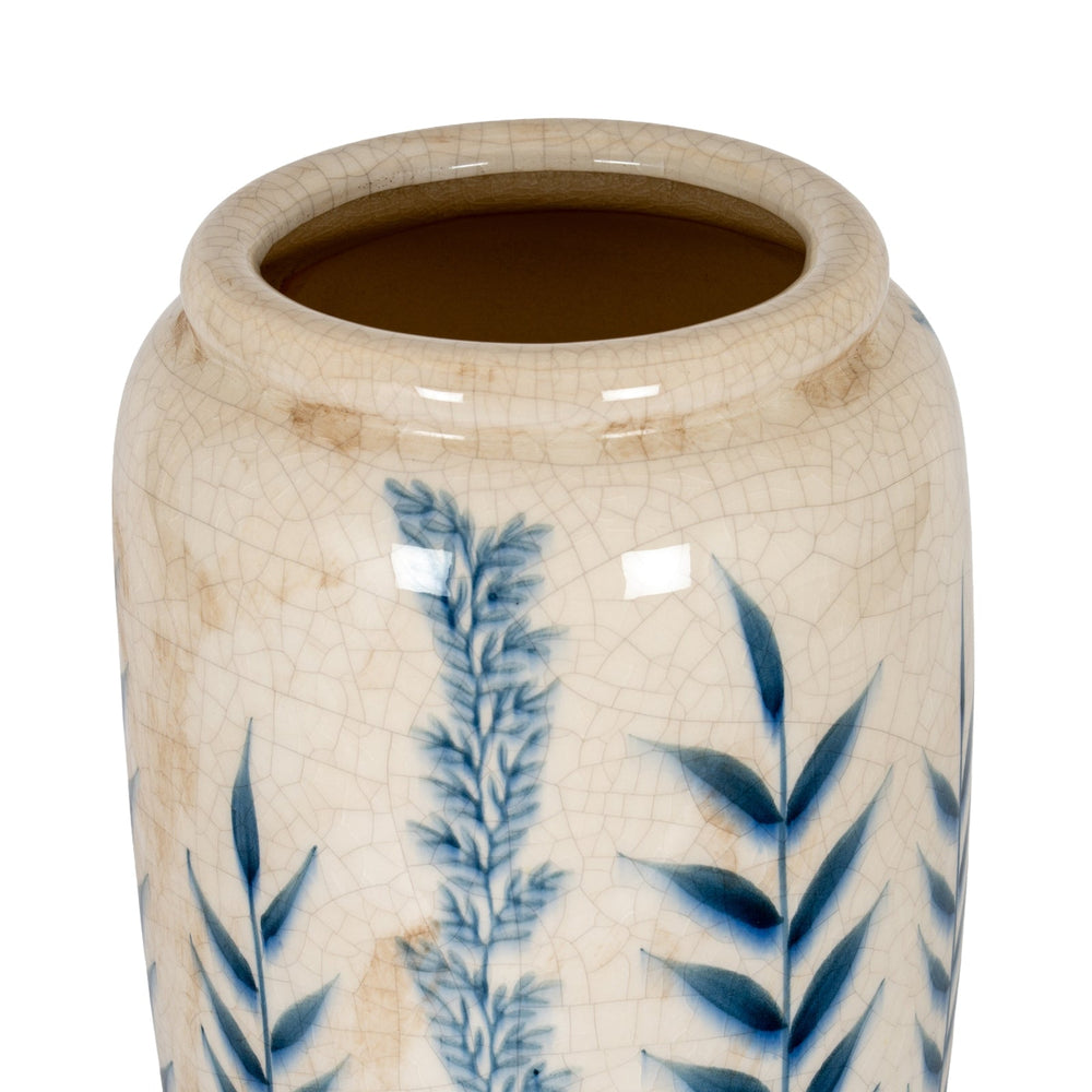 Large Blue Flora Tall Olpe Vase - Canwell Interiors Limited - Hills