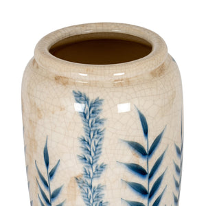 Large Blue Flora Tall Olpe Vase - Canwell Interiors Limited - Hills