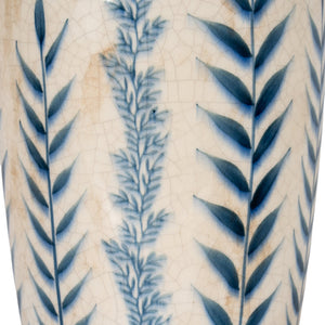 Large Blue Flora Tall Olpe Vase - Canwell Interiors Limited - Hills