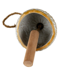 Large Ceramic Bell Tree Ornament With Snowflake Detail - Canwell Interiors Limited - Hills
