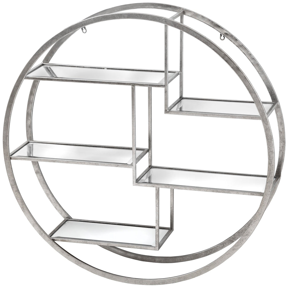 Large Circular Silver Wall Hanging Multi Shelf - XShowhome Limited - Hills
