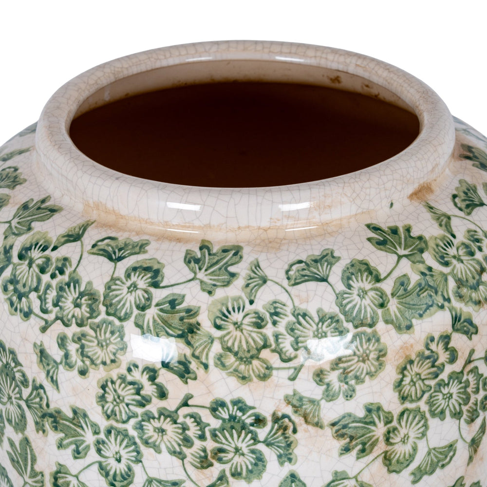 Large Green Clover Olpe Vase - Canwell Interiors Limited - Hills