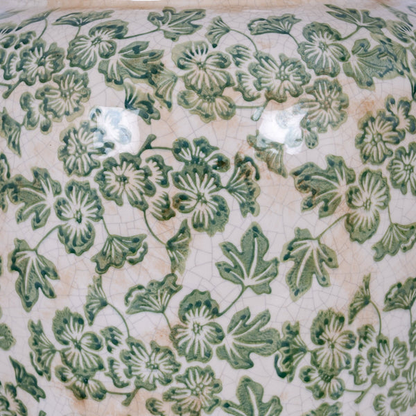 Large Green Clover Olpe Vase - Canwell Interiors Limited - Hills