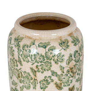 Large Green Clover Tall Olpe Vase - Canwell Interiors Limited - Hills