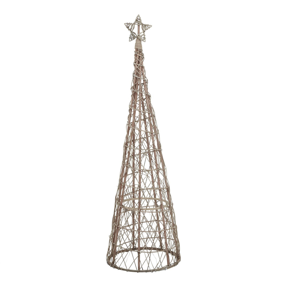 Large LED Wicker Christmas Tree with Star - XShowhome Limited - Hills