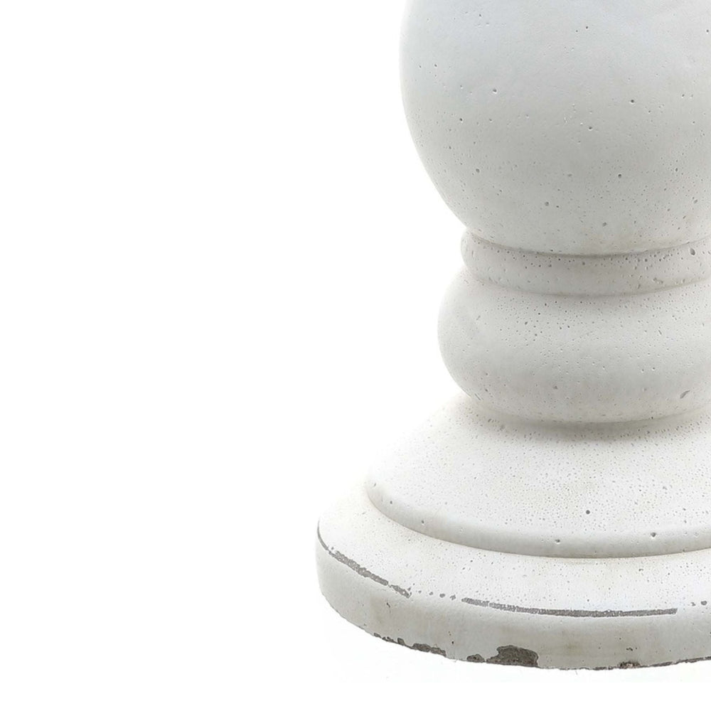 Large Matt White Ceramic Candle Holder - Canwell Interiors Limited - Hills