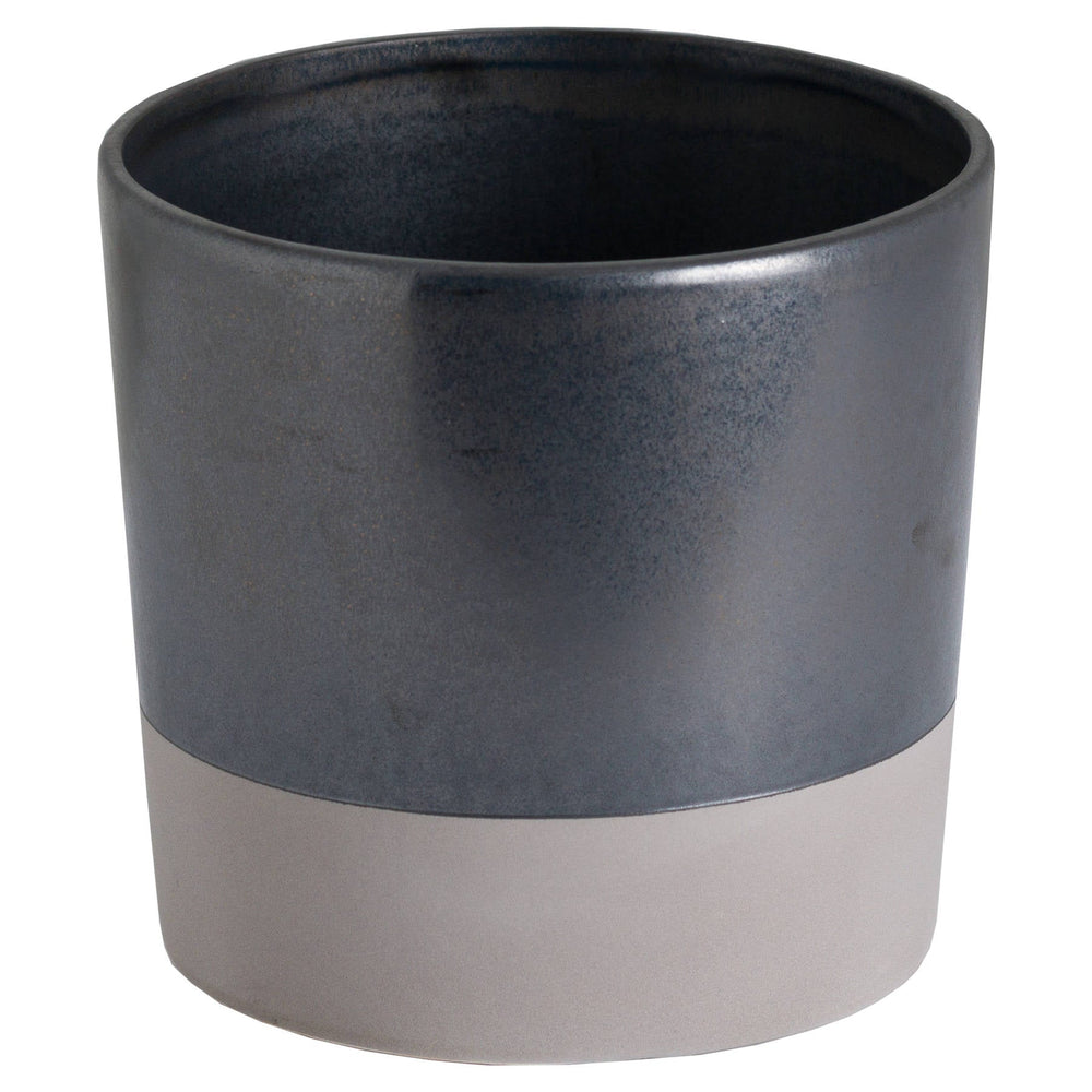 Large Metallic Grey Ceramic Planter - Canwell Interiors Limited - Hills