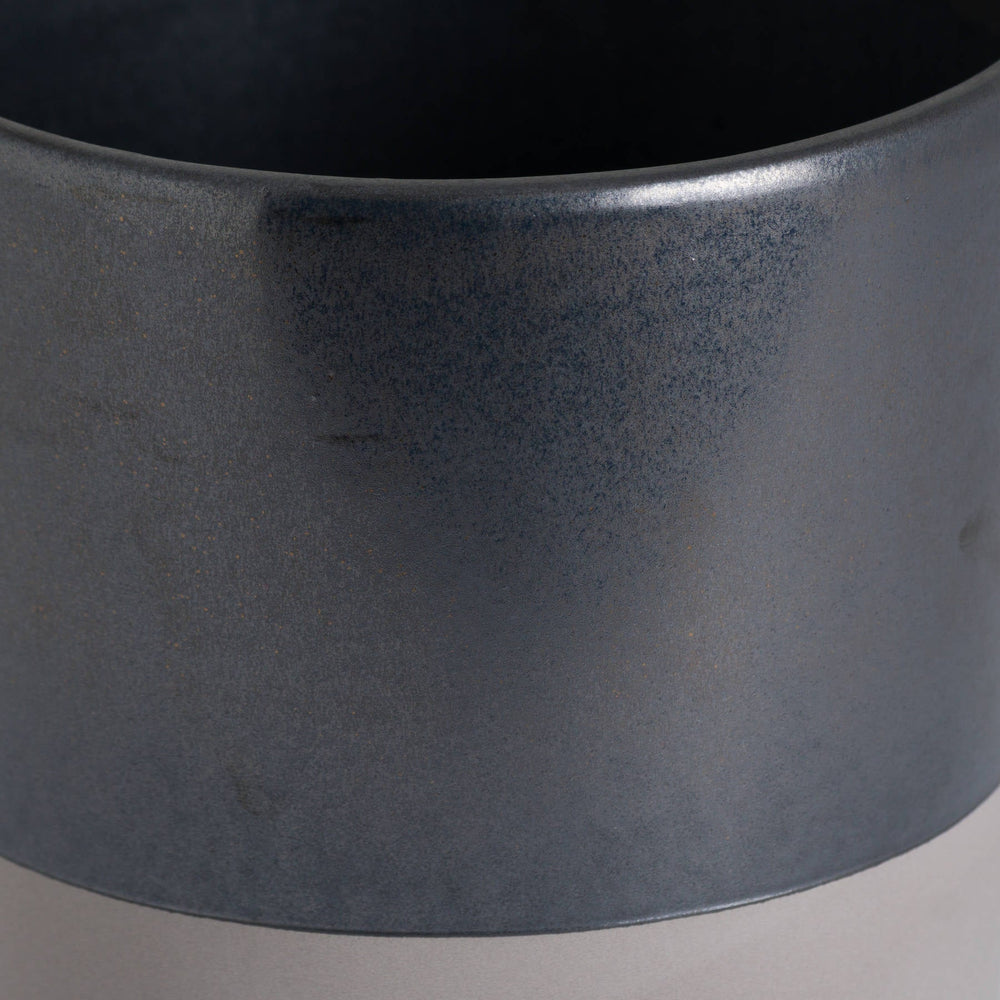 Large Metallic Grey Ceramic Planter - Canwell Interiors Limited - Hills